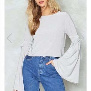 Bell sleeve top
